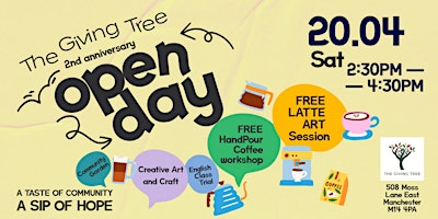 Imagem principal do evento The Giving Tree 2nd anniversary Open Day