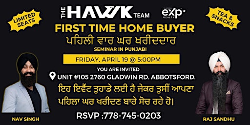 FIRST TIME HOME BUYER SEMINAR IN PUNJABI primary image