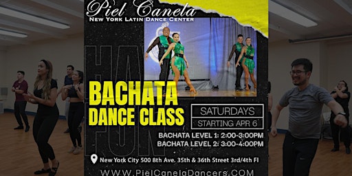 Imagem principal de Bachata Dance Class,  Level 2  Advanced-Beginner