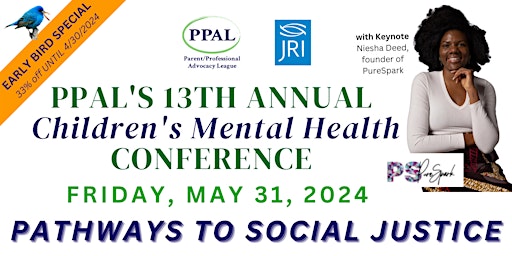 Primaire afbeelding van PPAL's 13th Annual Children's Mental Health Conference