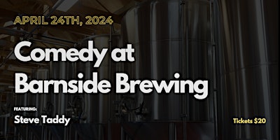 Stand-up Comedy at Barnside Brewing primary image