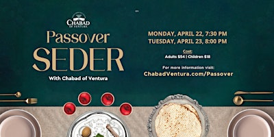 Imagem principal do evento Passover Seder at Chabad of Ventura