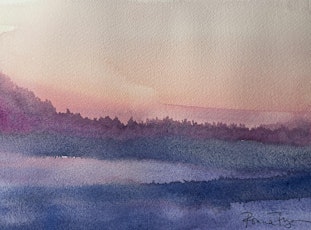 Landscape Watercolor Painting with Ronna: April theme is Sand & Sky