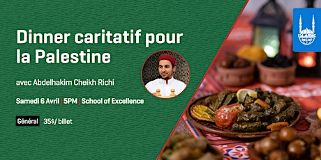 Hauptbild für Dinner caritatif pour la Palestine I Québec