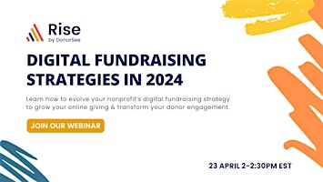 Image principale de Webinar: Digital Fundraising Strategies in 2024