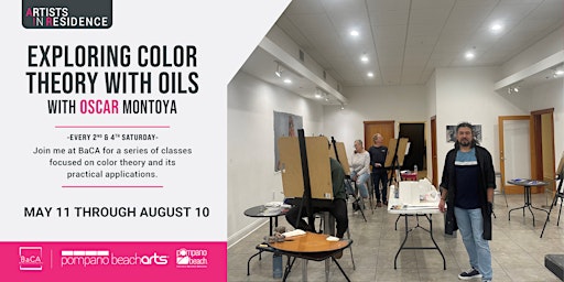 Immagine principale di Exploring Color Theory with Oils : Workshop Series May - August 2024 
