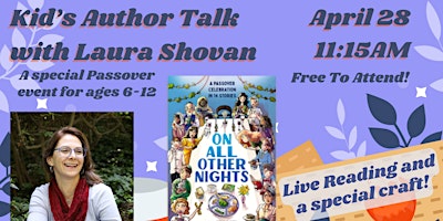 Immagine principale di Kid's Author Talk with Laura Shovan 