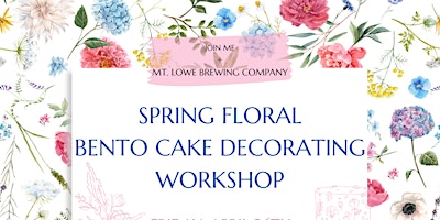 Primaire afbeelding van SPRING FLORAL BENTO CAKE DECORATING WORKSHOP