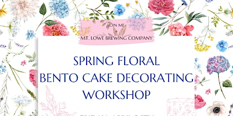 SPRING FLORAL BENTO CAKE DECORATING WORKSHOP