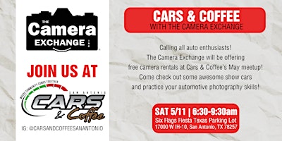 The Camera Exchange at Cars & Coffee San Antonio primary image