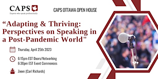 “Adapting & Thriving: Perspectives on Speaking in a Post-Pandemic World"