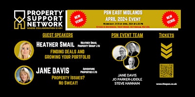 Image principale de PSN East Midlands - April 2024 Event