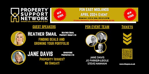 Primaire afbeelding van PSN East Midlands - April 2024 Event