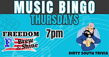 Music Bingo @ Freedom Brew & Shine primary image