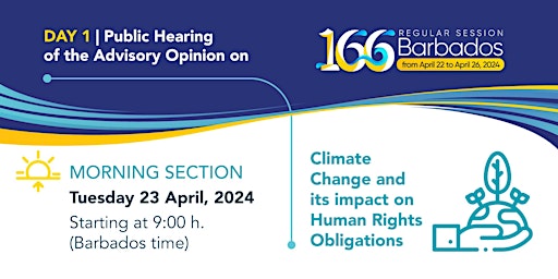 Imagem principal do evento Public Hearing Request Advisory Opinion-32 Tuesday 23 April, 2024 - Morning
