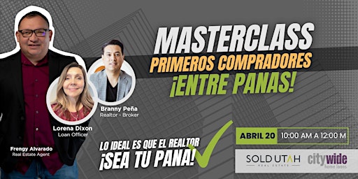 Imagen principal de Masterclass: Primeros Compradores ¡ENTRE PANAS!