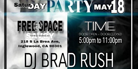 May 18th Birthday Bash At Free Space