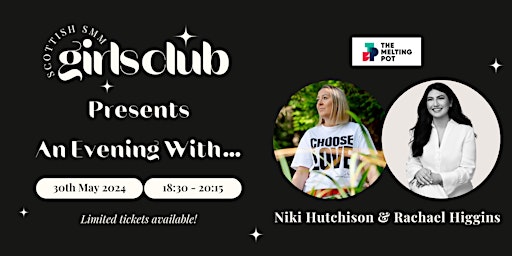 An evening with...  Niki Hutchison & Rachael Higgins  primärbild