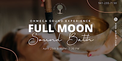 Hauptbild für Full Moon Sound Bath - Ohmega Sound Experience