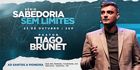 Imagem principal do evento SABEDORIA SEM LIMITES com Tiago Brunet