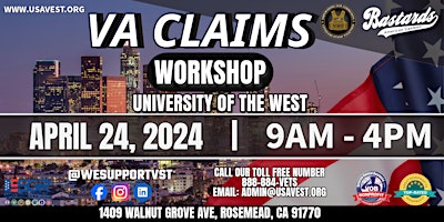 Imagen principal de VA Claims Workshop : University of the West