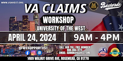 Imagem principal de VA Claims Workshop : University of the West