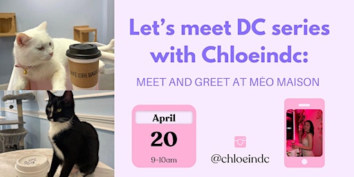 Immagine principale di Let's meet DC series with Chloeindc: Meet and Greet at Mèo Masion 