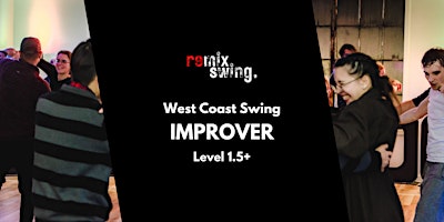 Imagem principal de Improver (Level 1.5+) West Coast Swing dance classes