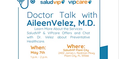 Imagen principal de Doc Talk at SaludVIP