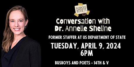 Dr. Annelle Sheline at Busboys and Poets primary image