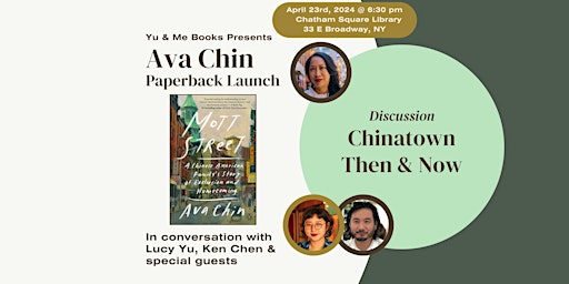 Imagem principal do evento Ava Chin: Mott Street Paperback Launch