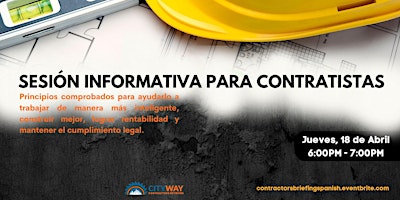 Primaire afbeelding van Sesion Informativa Para Contratistas