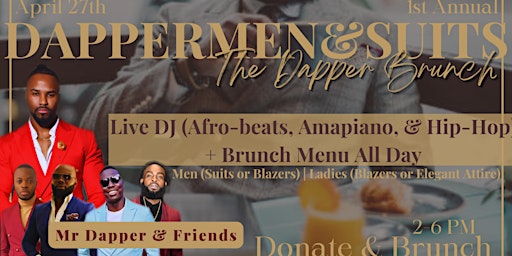 Primaire afbeelding van #DapperMen&Suit | The 1st Annual Dapper Brunch