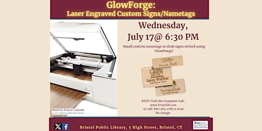GlowForge: Laser Engraved Signs/Nametags  primärbild