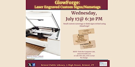 GlowForge: Laser Engraved Signs/Nametags
