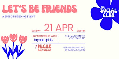 Let's Be Friends: A Speed Friending Event primary image