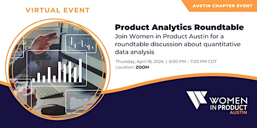 Imagen principal de WIP Austin: Product Analytics Roundtable [VIRTUAL]