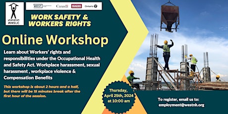 Workplace safety and worker rights Workshop