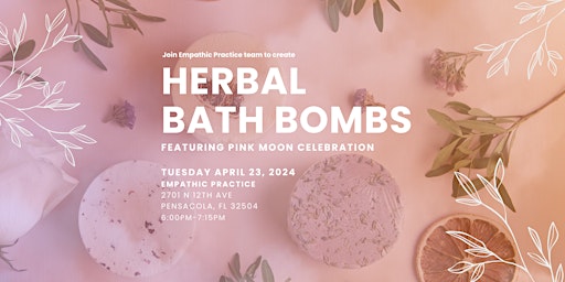 Imagen principal de DIY  Bath Bombs: Pink Moon Celebration