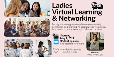 Imagem principal do evento Ladies Virtual Learning & Networking
