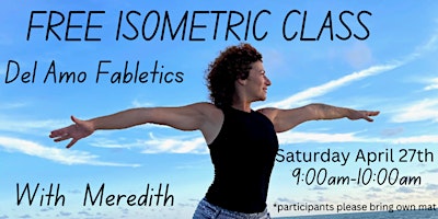 Primaire afbeelding van FREE ISOMETRIC CLASS w/ Meredith