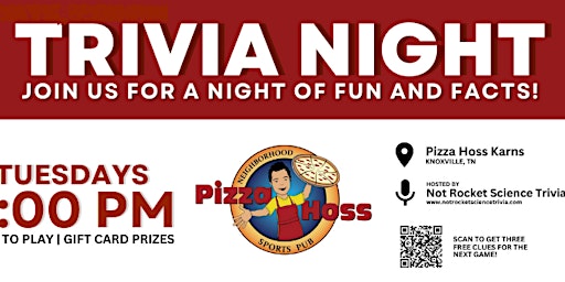 Image principale de Pizza Hoss Karns Trivia Night