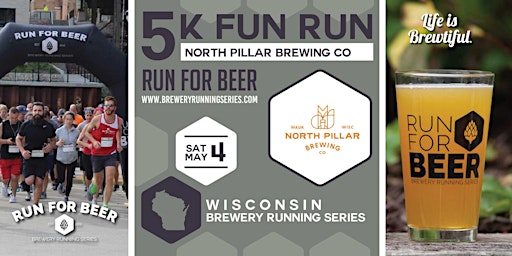 Immagine principale di 5k Beer Run x North Pillar Brewing | 2024 Wisconsin Brewery Running Series 