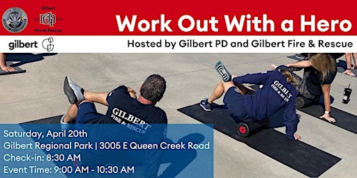 Immagine principale di Work Out with a Hero! Gilbert Community Event 