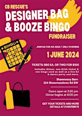 CB Rescue Dinner 80s Dance and Designer Bag and Booze Bingo Fundraiser