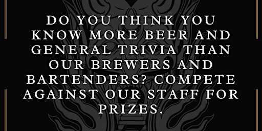 Imagem principal de Rorschach Staff vs. Customer Beer & General Trivia