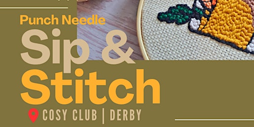 Primaire afbeelding van Punch Needle Sip & Stitch Workshop