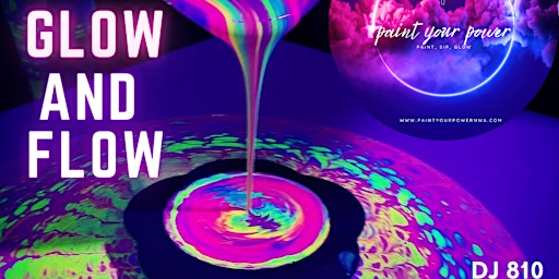 Primaire afbeelding van Glow and Flow Fluid Art Experience $39
