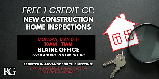 FREE 1 Credit CE: New Construction Home Inspections  primärbild