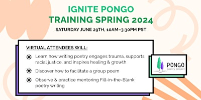 Imagen principal de Ignite  Pongo Training: Spring 2024